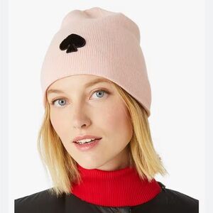 Kate Spade Gray Beanie with Black Logo